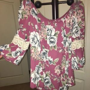 Off Shoulder floral top