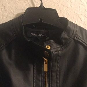 Black leather jacket