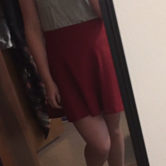Cute Red Mini Skirt - Picture 2 of 4