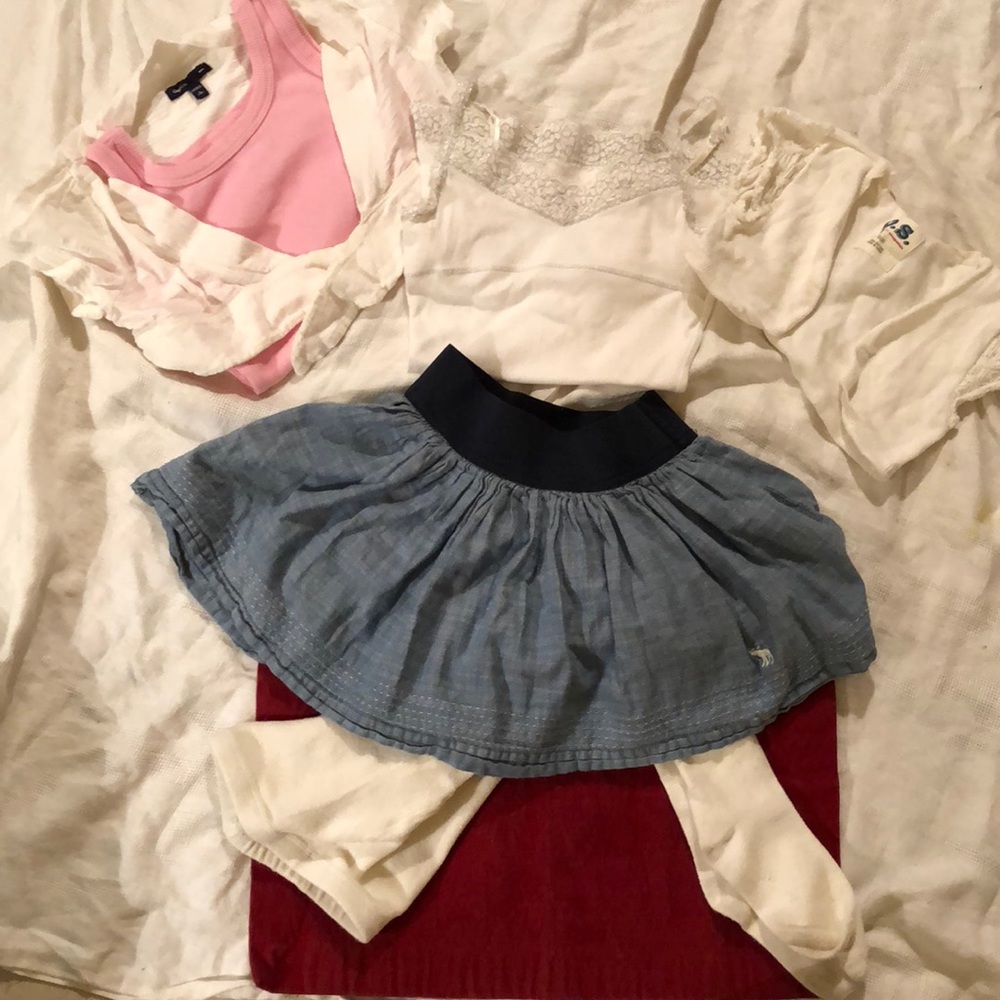 Abercrombie kids skirt size M plus tops