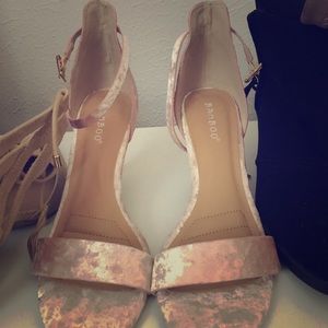 SOLD Pink Suede Heels