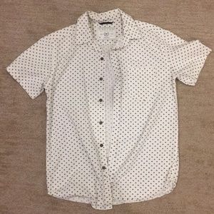 Men's Short Sleeve Button Down S