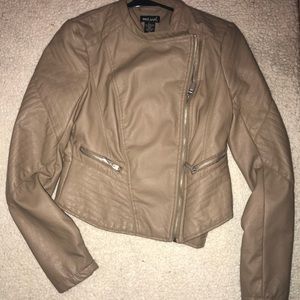 Wet Seal Tan faux leather jacket