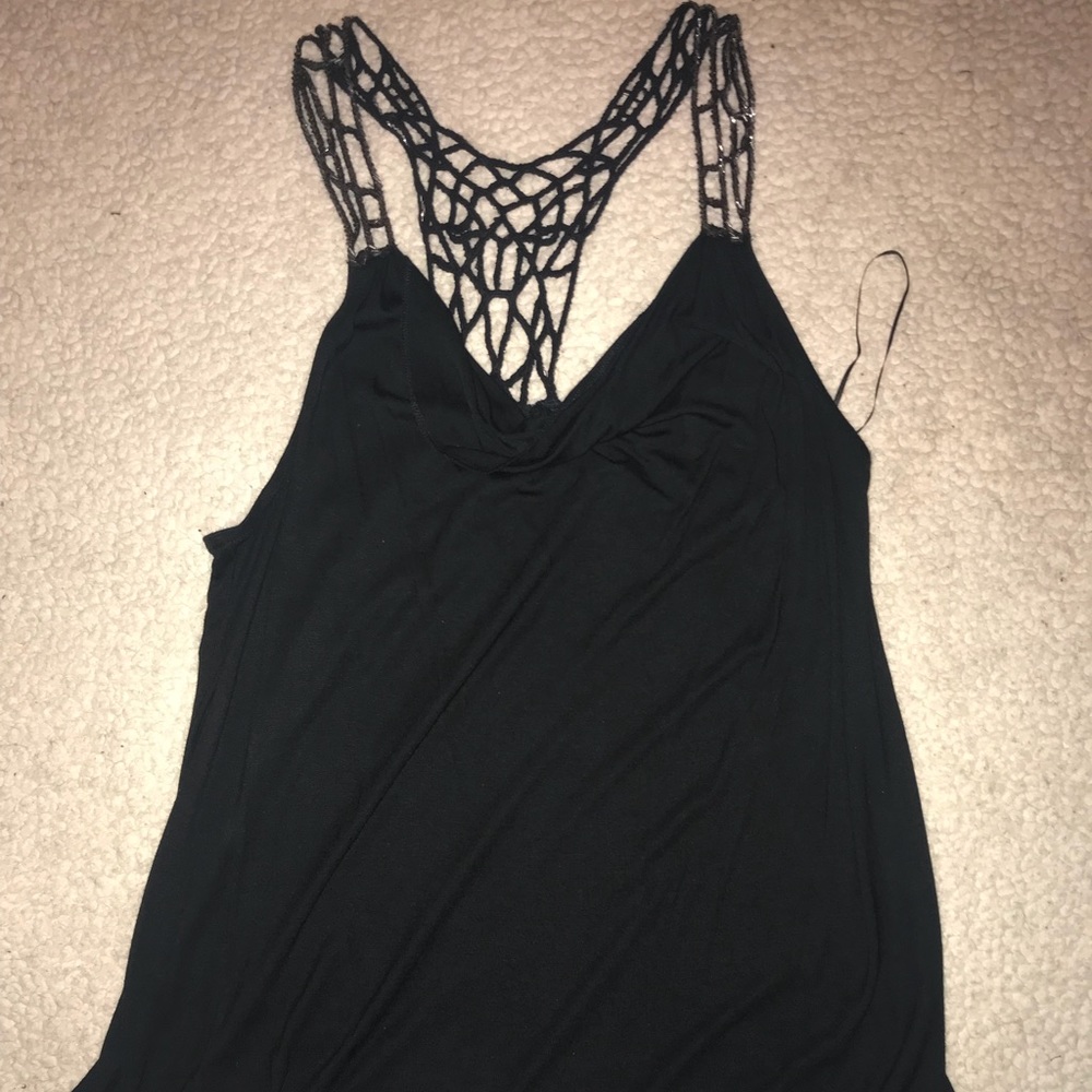 Express Black beaded top