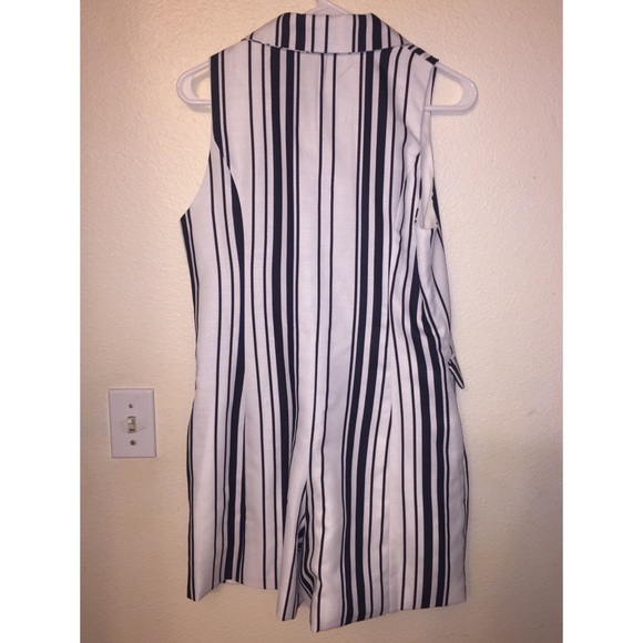 JOA striped romper NWT