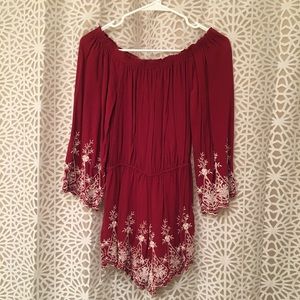 Off the shoulder romper