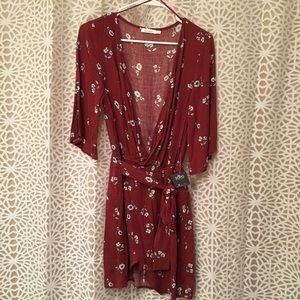 NWT red floral dress