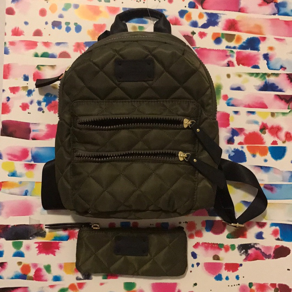 NWT Steve Madden Back Pack Purse Olive