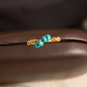 Handmade Wire Ring w/ Beads