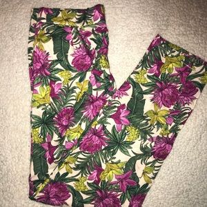 H&M flower patterned pants