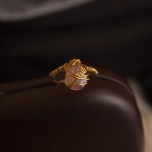 Handmade Wire Ring w/ Gem