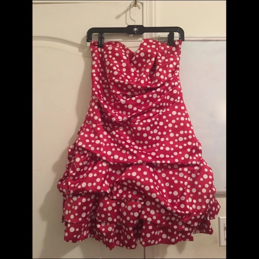 Strapless prom dress