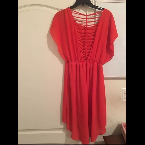 Coral dress - Picture 2 of 2