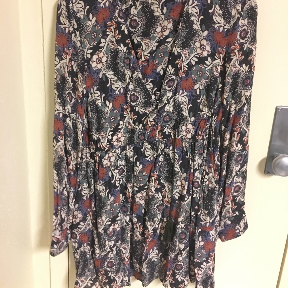 Free people dress v neck floral
