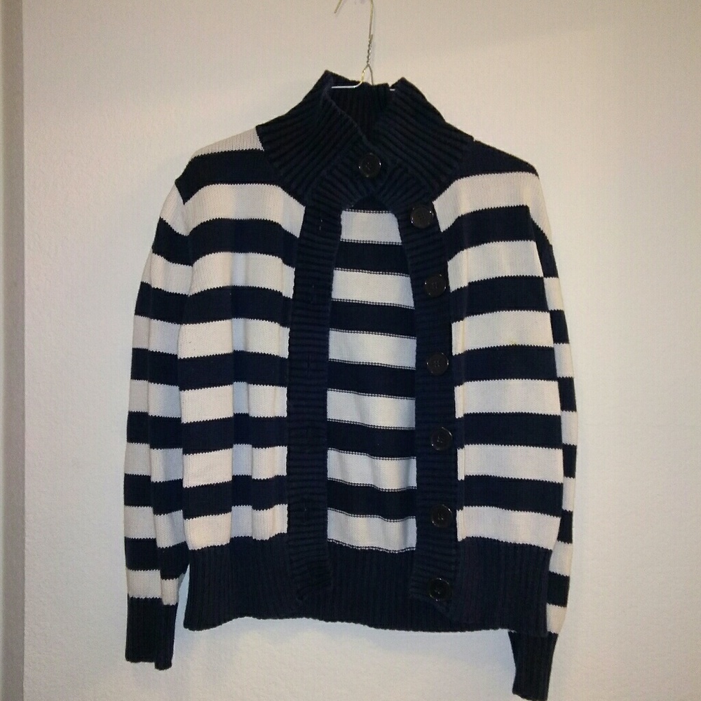 Big button button up sweater