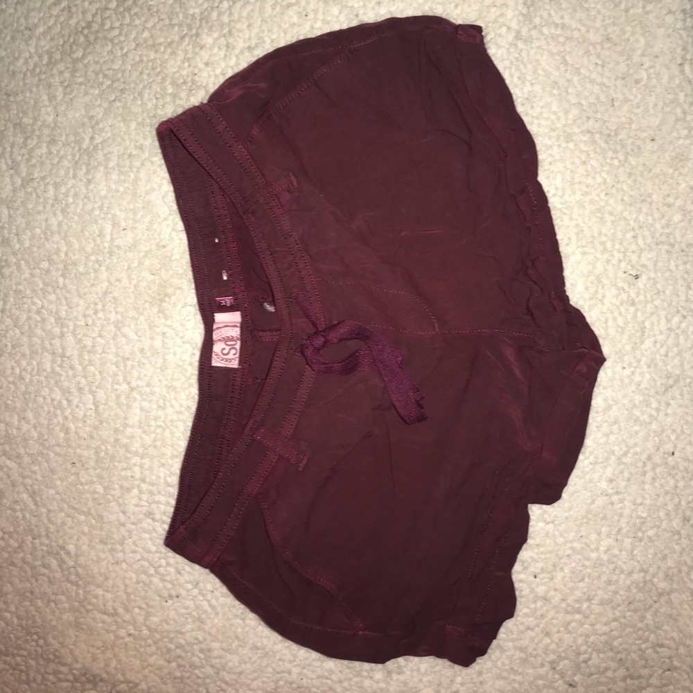 Burgundy shorts