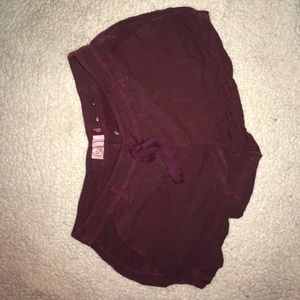 Burgundy shorts