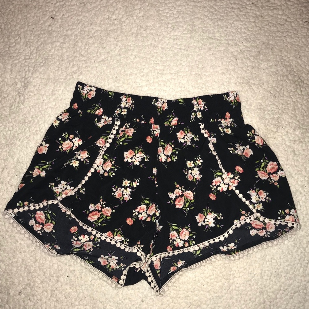 Flower patterned shorts