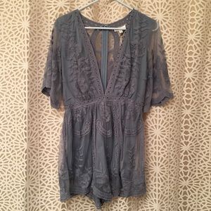 NWT Honey Punch Lace Romper