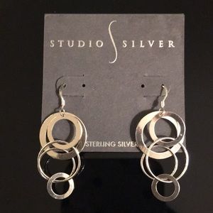NWT Studio Silver Earrings. A-47