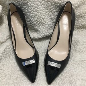 Coach Zan leather patent heels. 7M