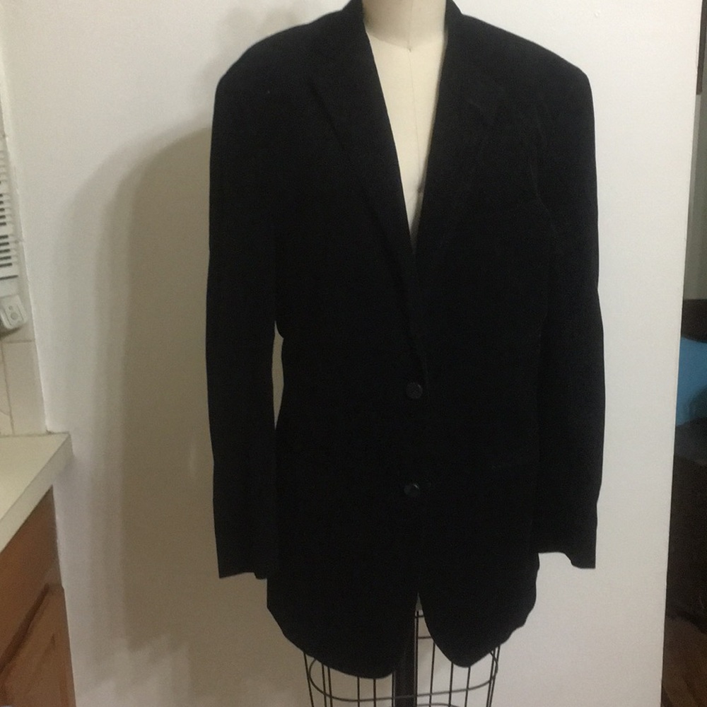 Men’s black corduroy blazer