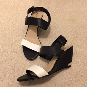 Color Block Wedged Sandal