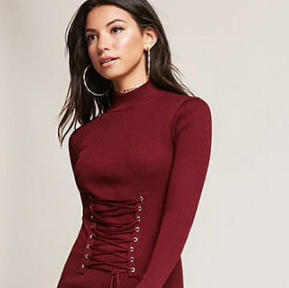 💥❣HOST PICK💥❣Burgundy mini dress