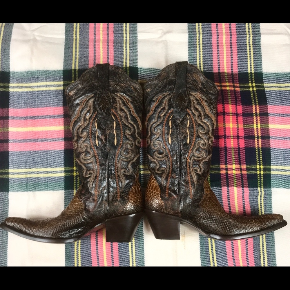 Corral Python Brown Boots - image 7