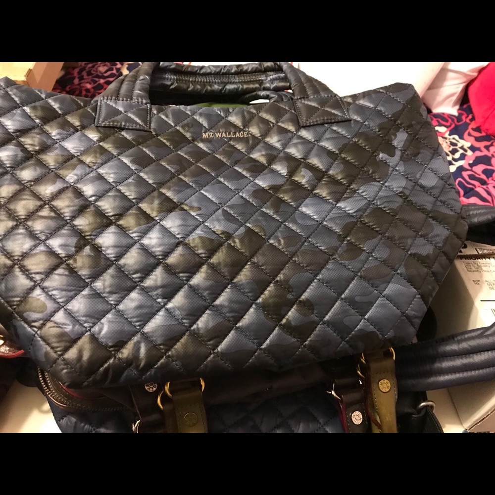 MZ Wallace Blue Camo Small Metro Tote