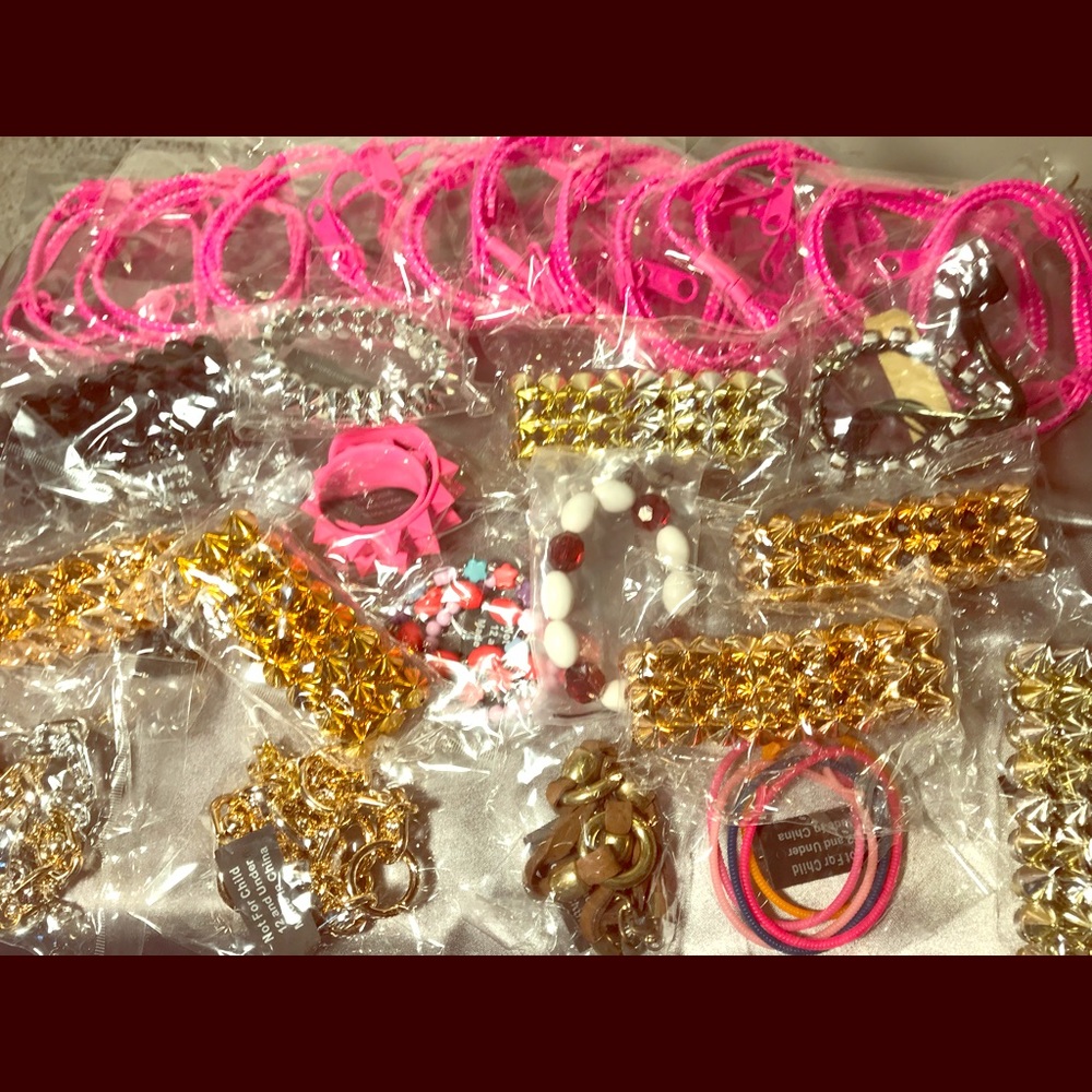 55 pc lot of assorted bracelets