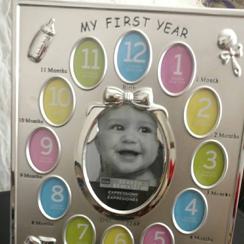 My first year picture frame! Silver! So beautiful!