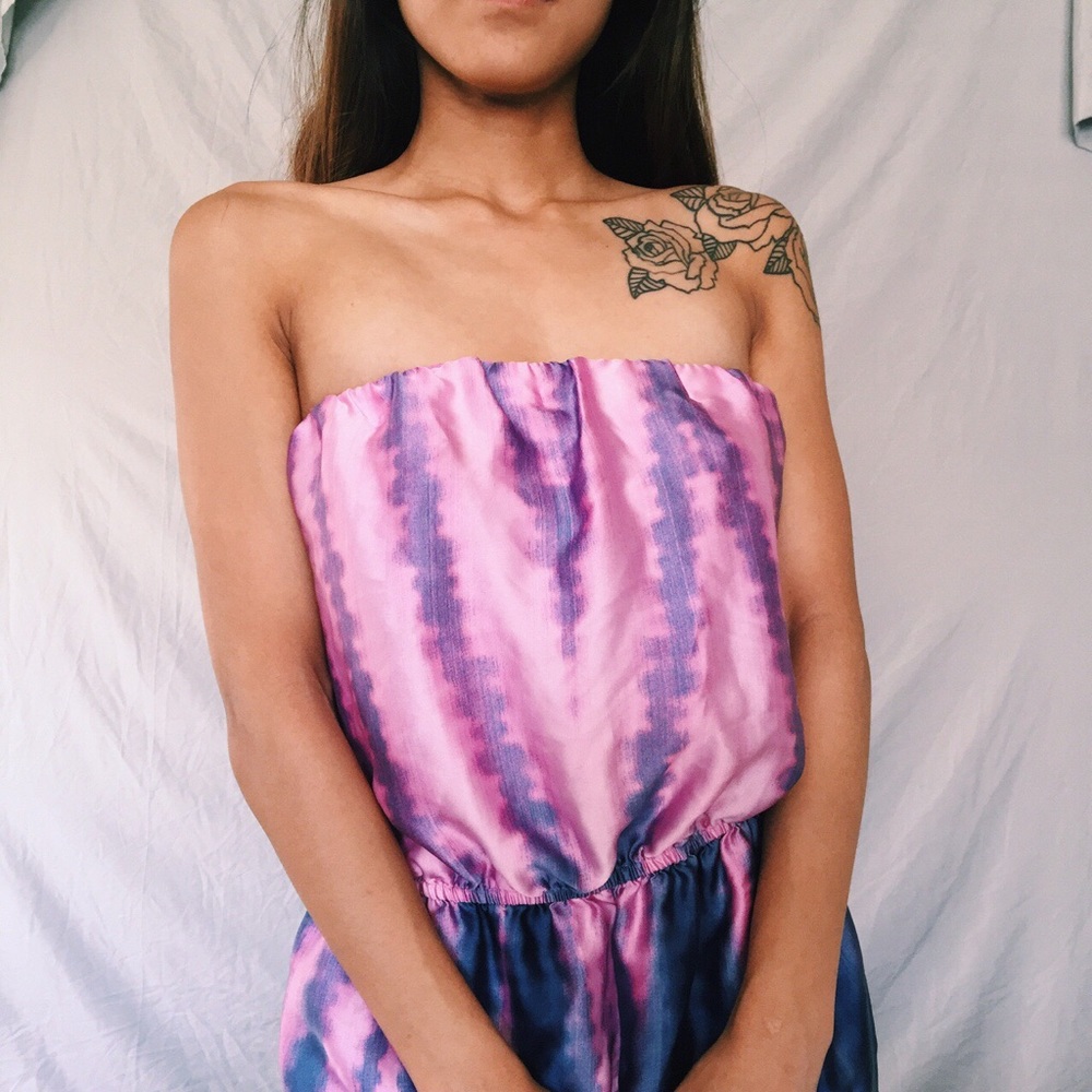 Silky Strapless Boutique Romper