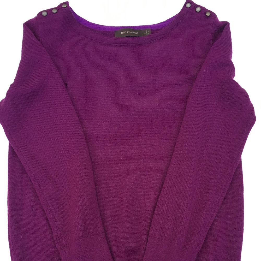 The Limited Wine Color Sweater - XS