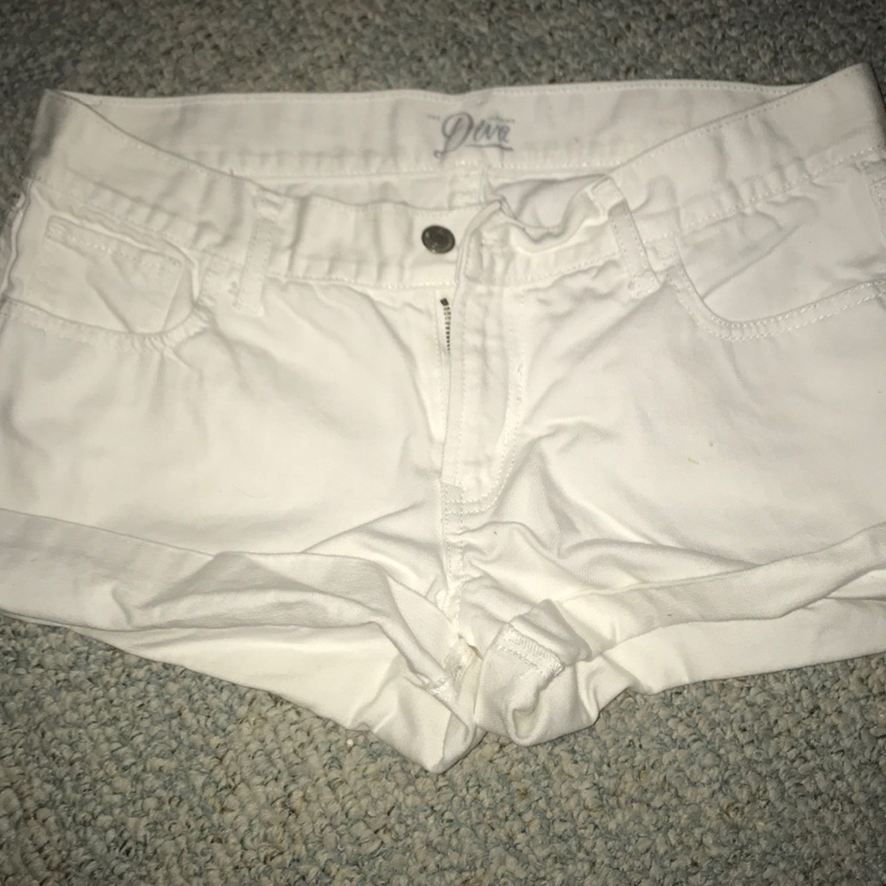 White Denim Shorts