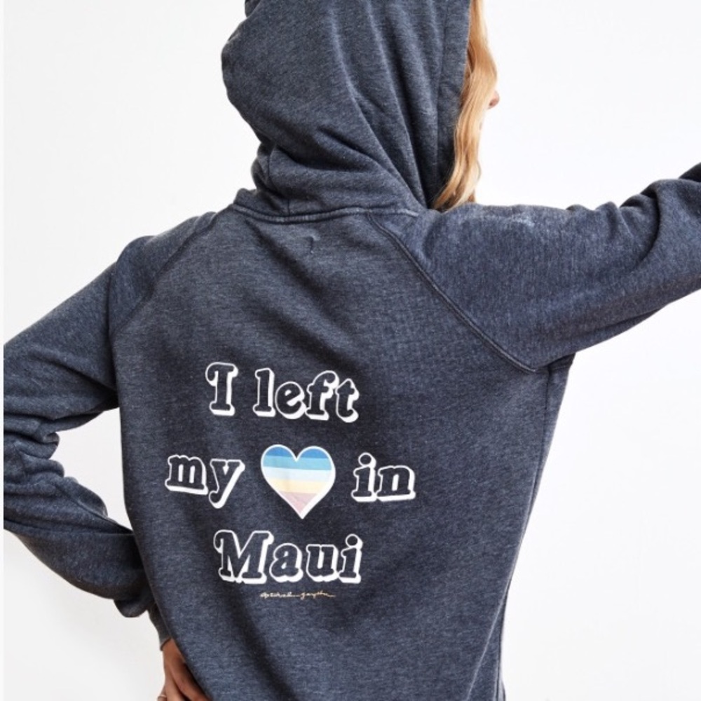 Spiritual Gangster "Heart in Maui" zip hoodie NWT