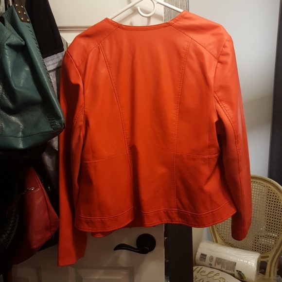 Mixed leather jacket - Picture 2 of 2