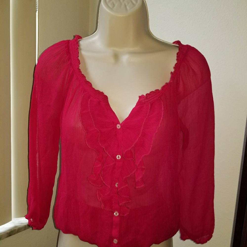Pink Hollister blouse