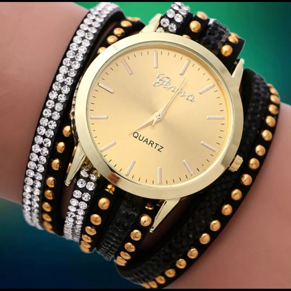 Brand new in package wristlet rhinestone watch