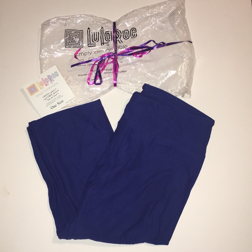 Luelaroe NWT One Size Blue Leggings