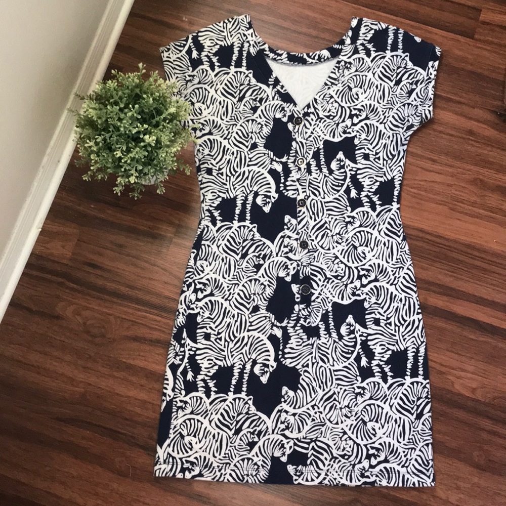 Lilly Pulitzer zebra print dress