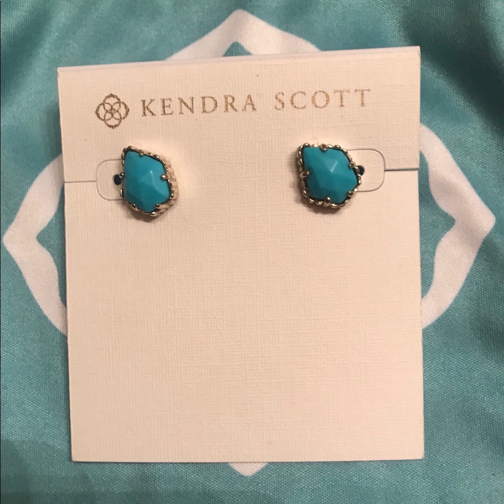 Kendra Scott teal Tessa earrings