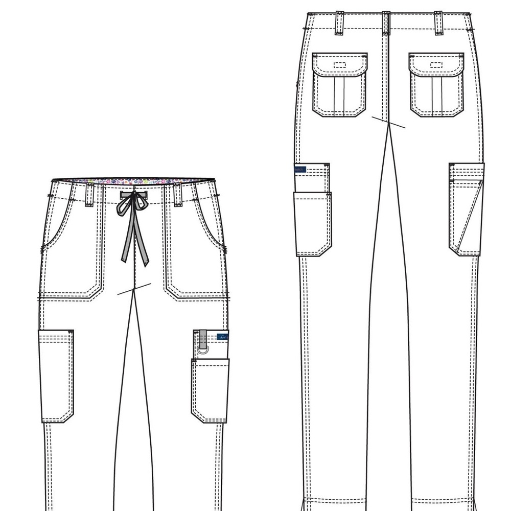 Koi Lindsey Scrub Pants. - Picture 2 of 2