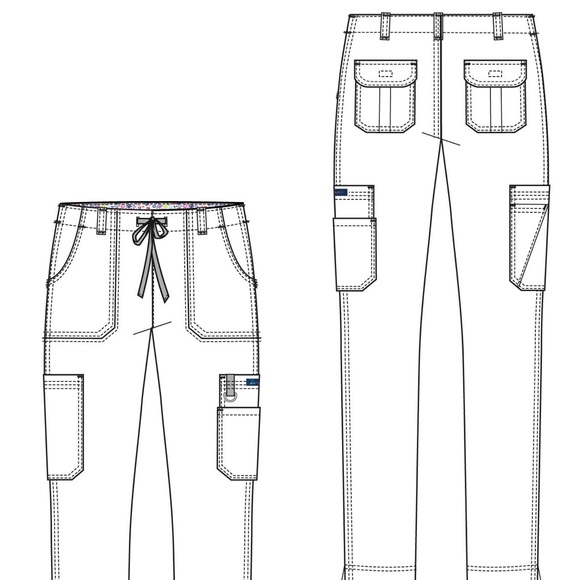 Koi Lindsey Scrub Pants. - Picture 2 of 2