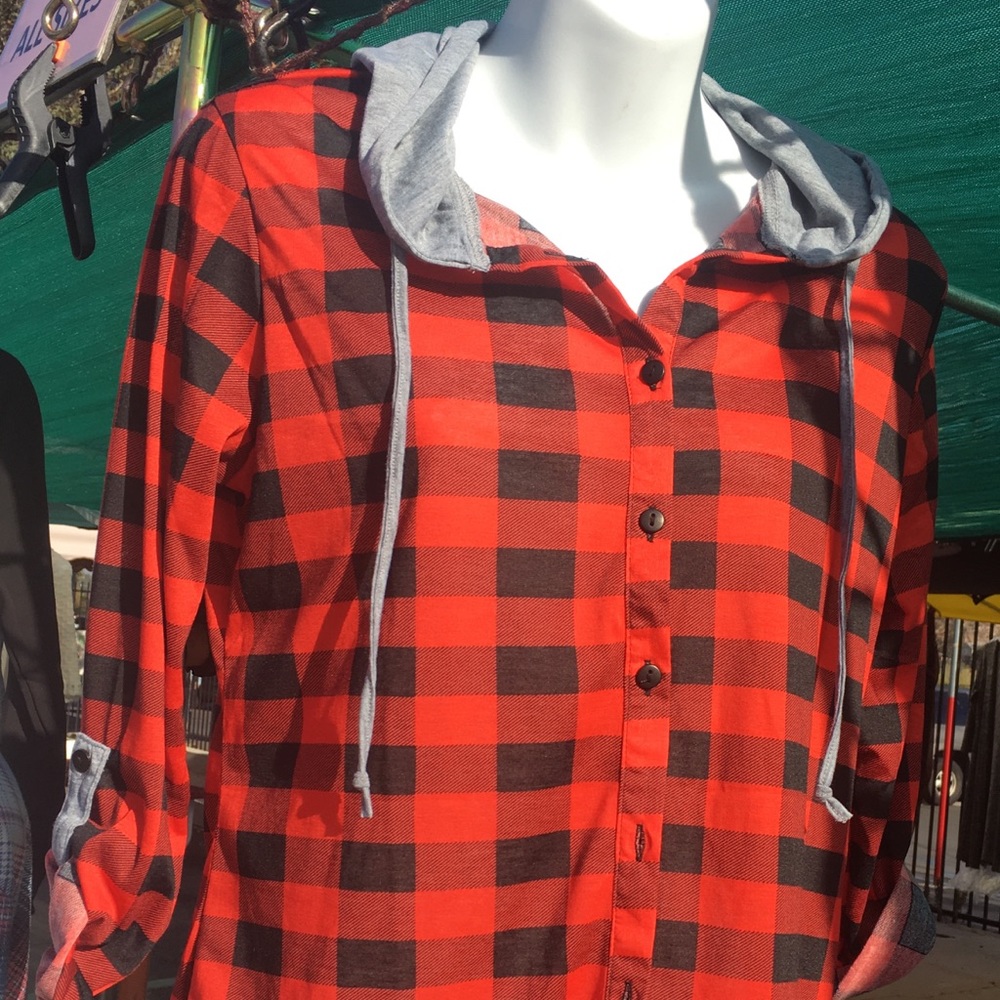 Hoodie flannel New