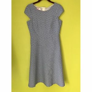 9&Co. Skater Fit & Flare Basketweave Dress Sz 2