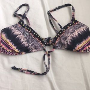 Tribal print bikini top