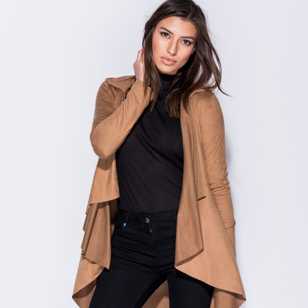 NEW Suedette Waterfall Jacket