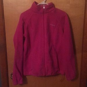 Worn Columbia fleece jacket
