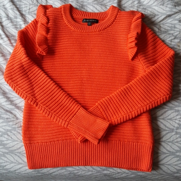 banana republic ruffle sweater